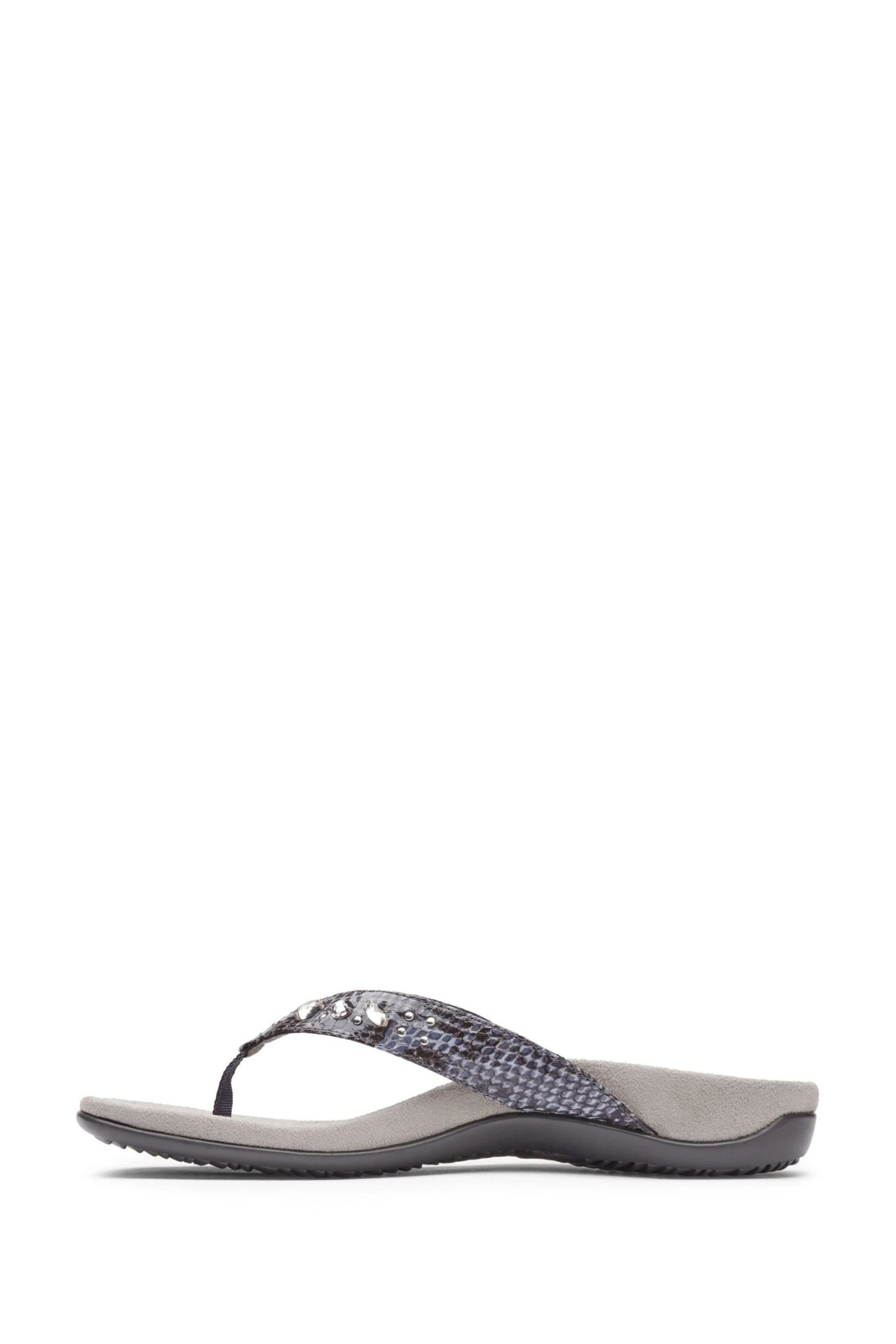 Vionic Slate Grey Lucia Thong Toe Post Sandals 4 Vionic Slate Grey Lucia Thong Toe Post Sandals - Image 2