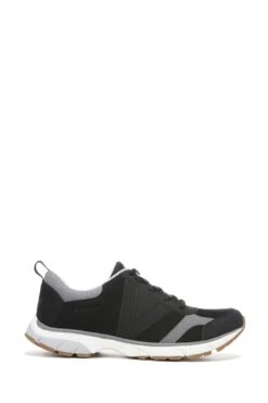Vionic Zanny Black/Charcoal Lace Up Trainers