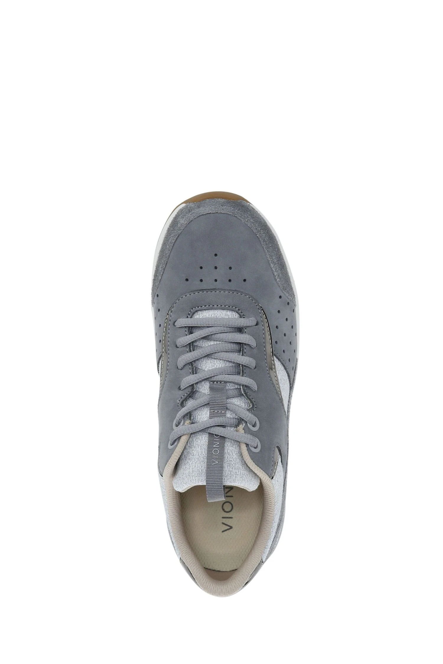 Vionic Grey Vapor/Charcoal Nubuck Nova Lace Up Trainers 8 Vionic Grey Vapor/Charcoal Nubuck Nova Lace Up Trainers - Image 6