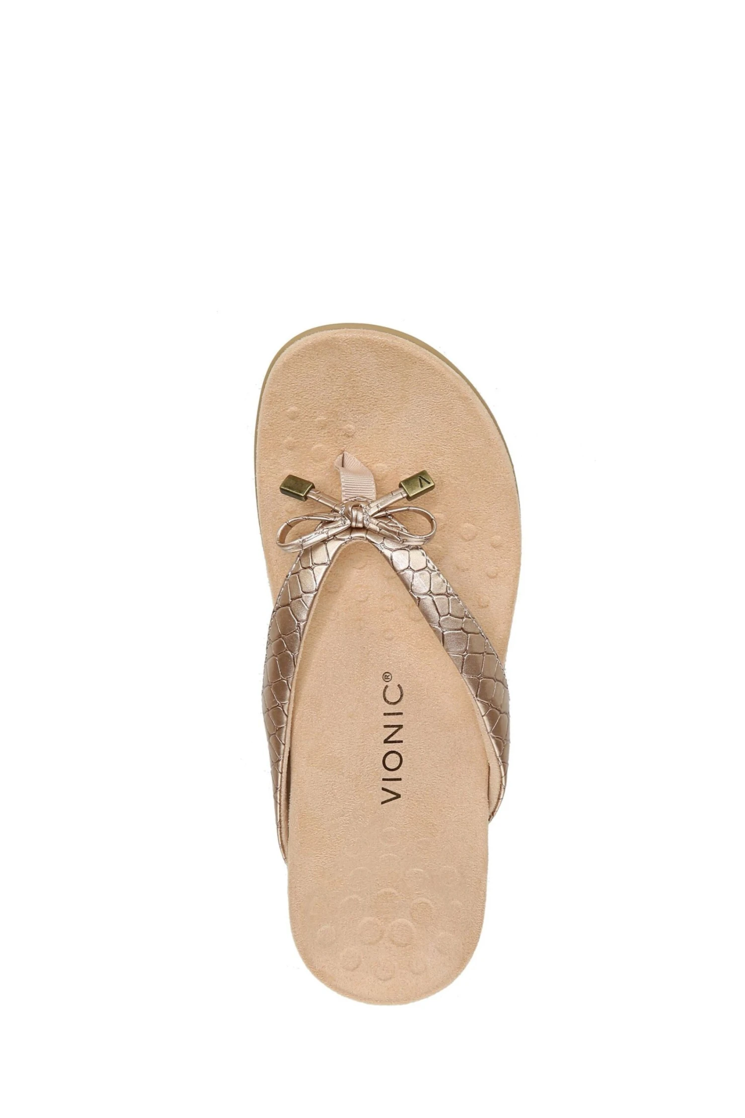 Vionic Gold Bella Thong Sandals 8 Vionic Gold Bella Thong Sandals - Image 6