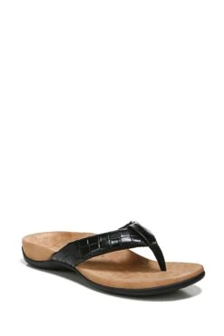 Vionic Layne Black Thong Sandals -Vionic D01938s3