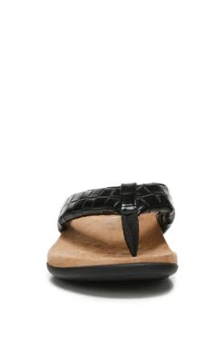 Vionic Layne Black Thong Sandals -Vionic D01938s4