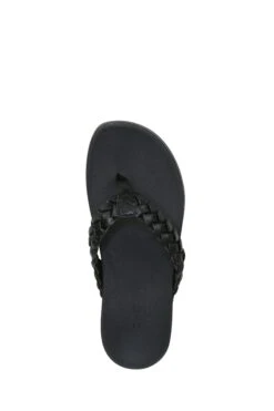 Vionic Kenji Thong Black Wedge Sandals -Vionic D01941s6