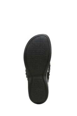 Vionic Kenji Thong Black Wedge Sandals -Vionic D01941s7