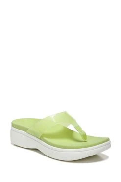 Vionic Green Luminous Thong Wedge Sandals -Vionic D01944s3