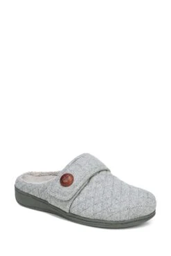 Vionic Grey Carlin Mule Slippers -Vionic D01963s3