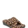 Vionic Soft Natural Leopard Relax Slider Slippers -Vionic D01964s