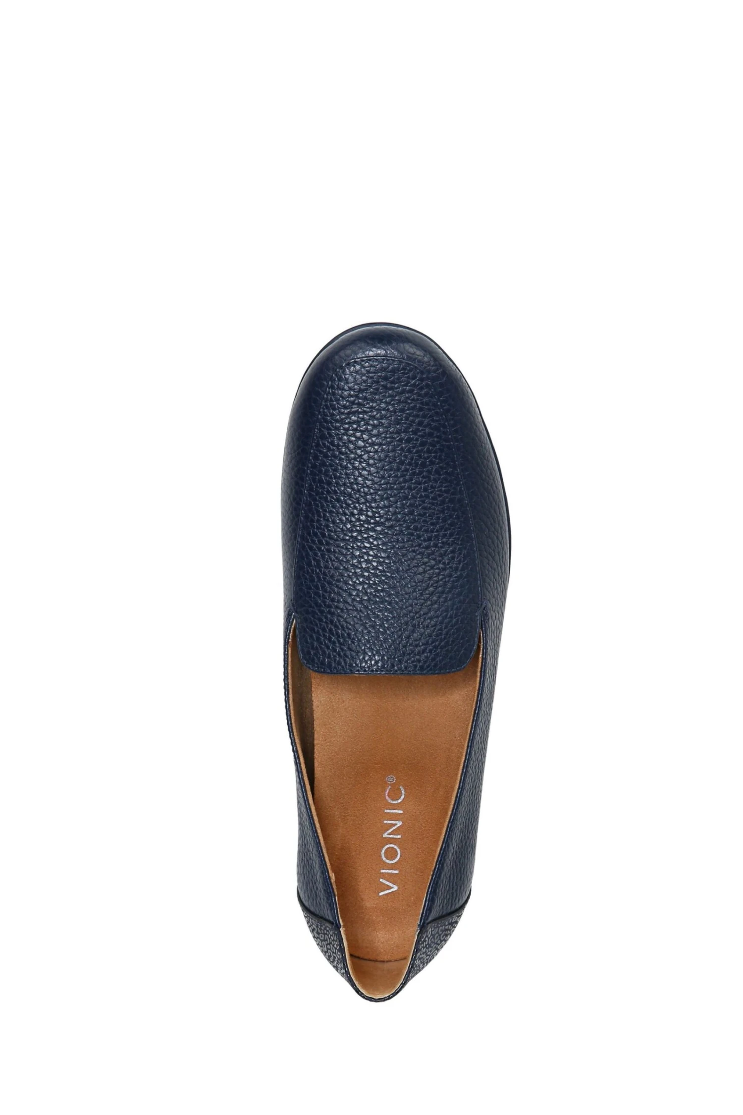 Vionic Navy Blue Elora Leather Slip On Shoes 8 Vionic Navy Blue Elora Leather Slip On Shoes - Image 6