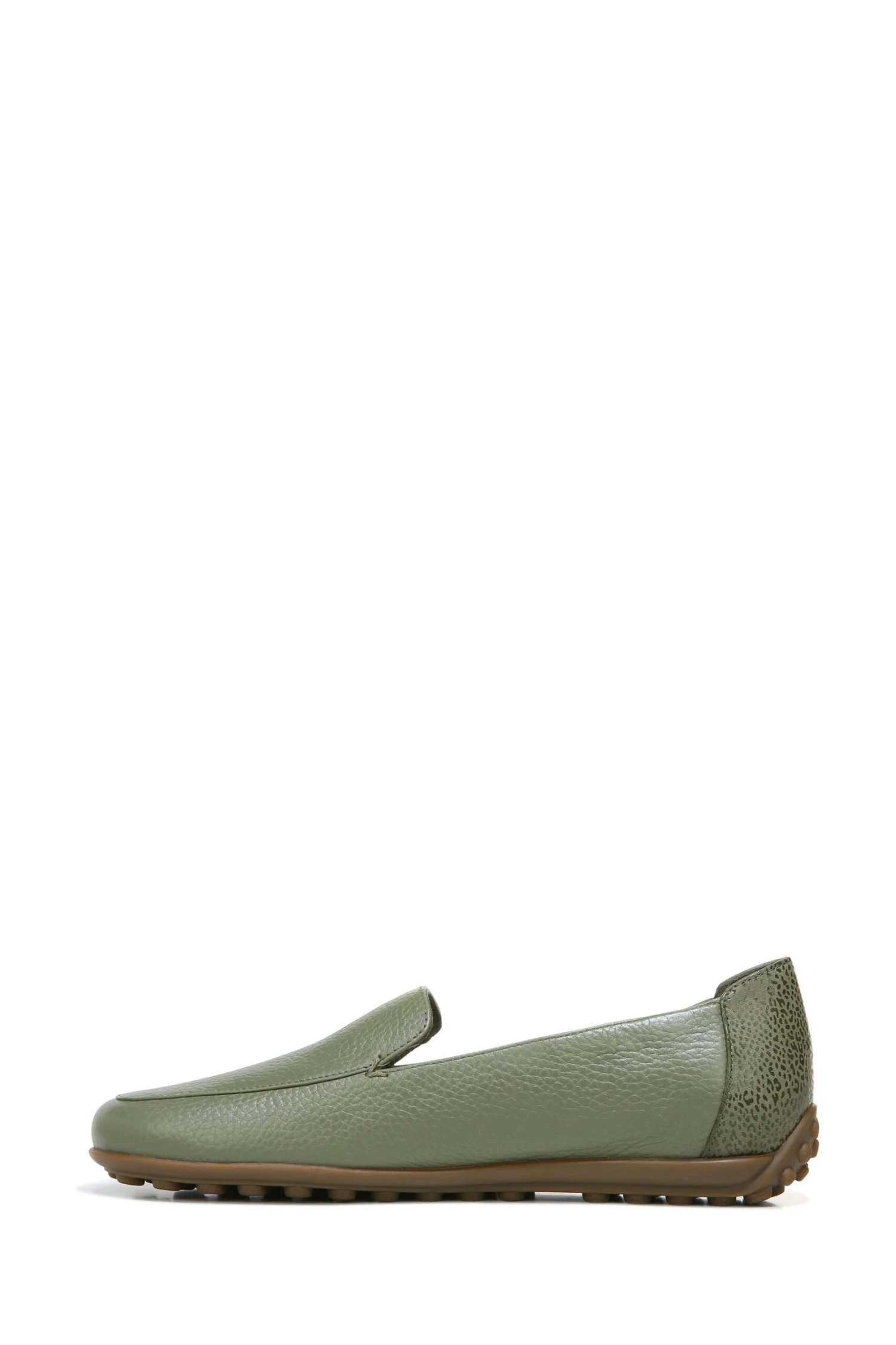 Vionic Green Elora Army Leather Slip On Shoes 4 Vionic Green Elora Army Leather Slip On Shoes - Image 2