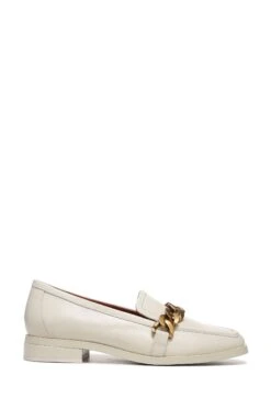 Vionic Cream Mizelle Leather Slip On Shoes