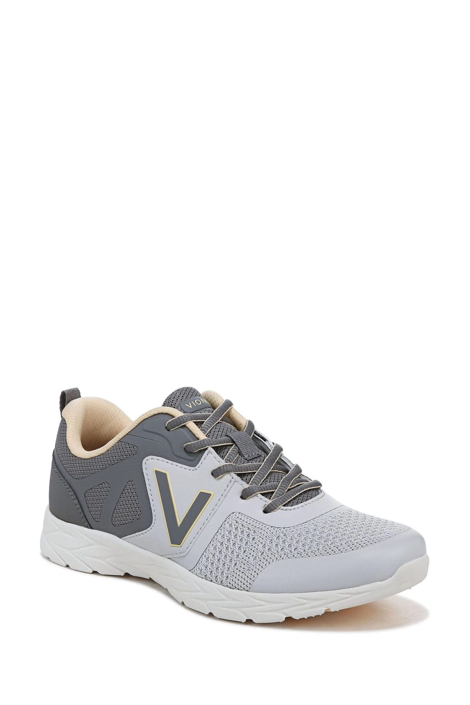 Vionic Grey Energy Lace Up Trainers 5 Vionic Grey Energy Lace Up Trainers - Image 3