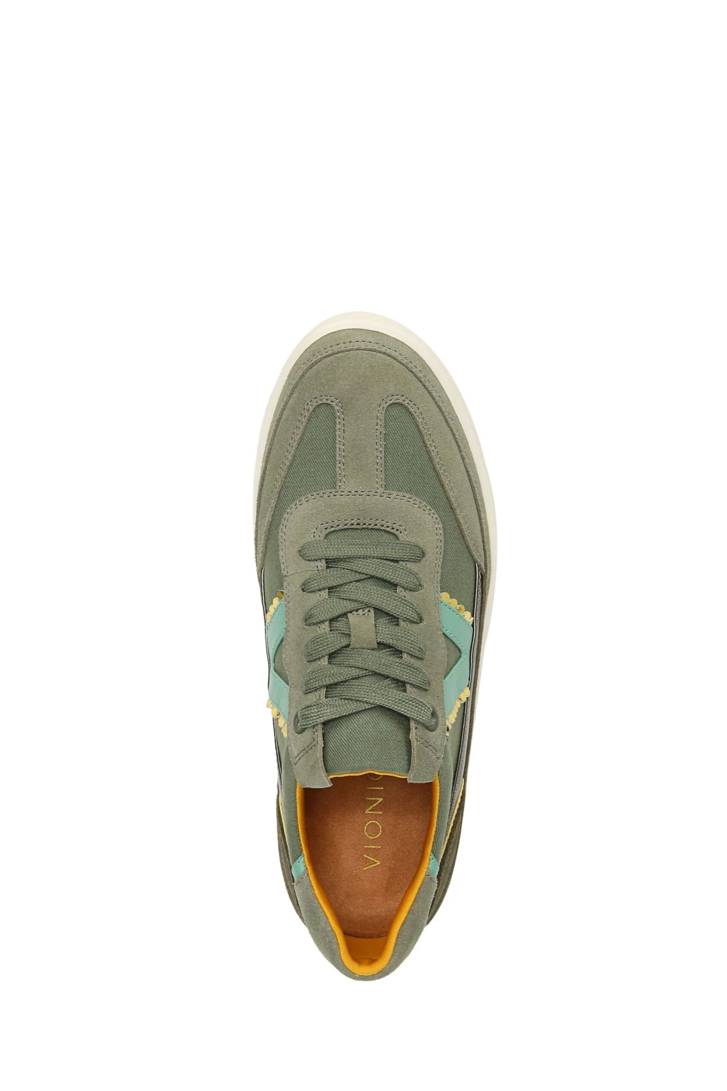 Vionic Army Green Canvas Mylie Lace-Up Trainers 8 Vionic Army Green Canvas Mylie Lace-Up Trainers - Image 6