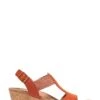 Vionic Orange Kaytie Suede Sandals -Vionic T02071s