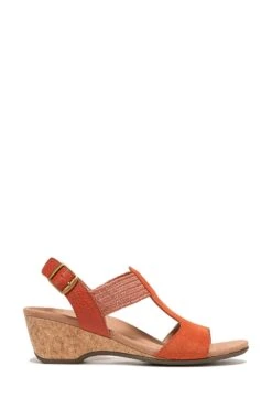Vionic Orange Kaytie Suede Sandals