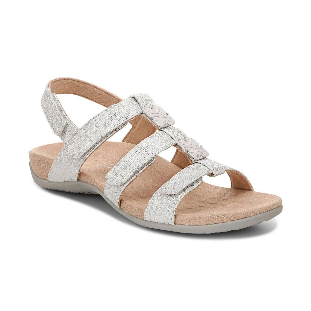 Vionic Women's Amber Sandals Silver 4 Vionic Women's Amber Sandals Silver - Image 2