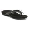 Vionic Women's Bella Toe Post Sandals Black Tile -Vionic bella blacktile silo
