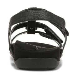 Vionic Women's Amber Sandals Black Crocodile -Vionic gallery 44amber blkcroc rear 1