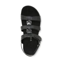 Vionic Women's Amber Sandals Black Crocodile -Vionic gallery 44amber blkcroc top 1