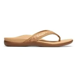 Vionic Women's Tide II Toe Post Sandals Gold Cork 21 Vionic Women's Tide II Toe Post Sandals Gold Cork -Vionic gallery 44tideii goldcork right