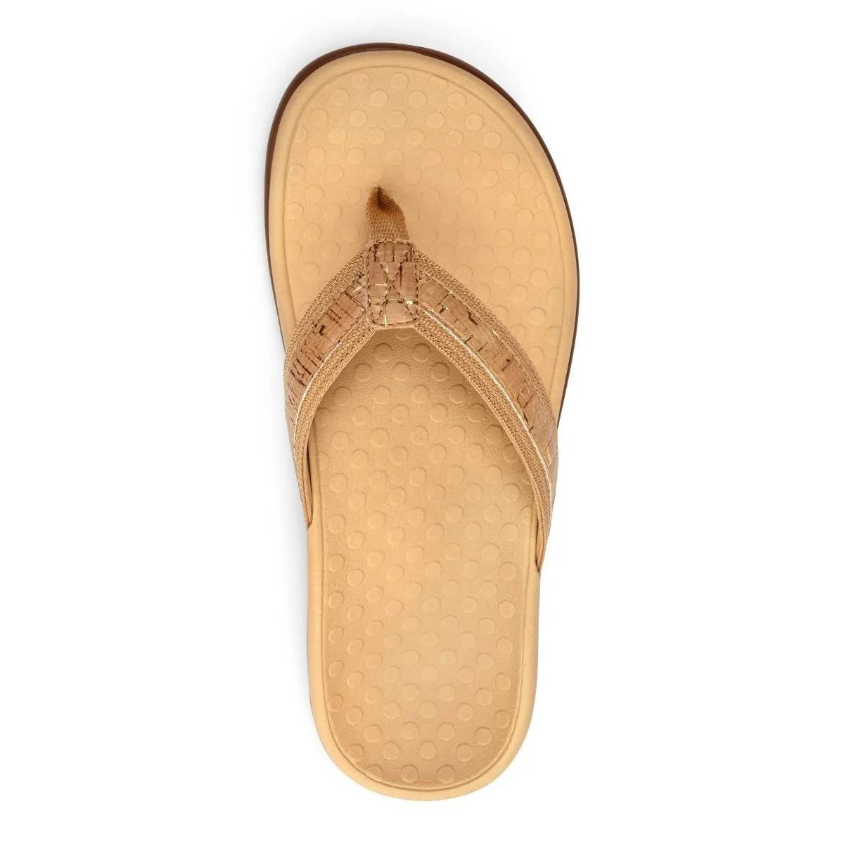 Vionic Women's Tide II Toe Post Sandals Gold Cork 13 Vionic Women's Tide II Toe Post Sandals Gold Cork - Image 11
