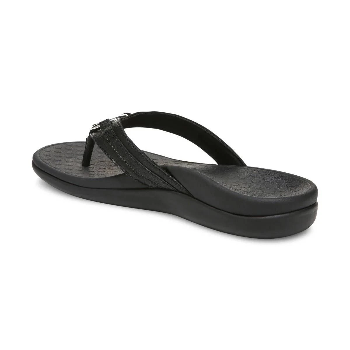 Vionic Women's Aloe Smooth Toe Post Sandal Black 5 Vionic Women's Aloe Smooth Toe Post Sandal Black - Image 3