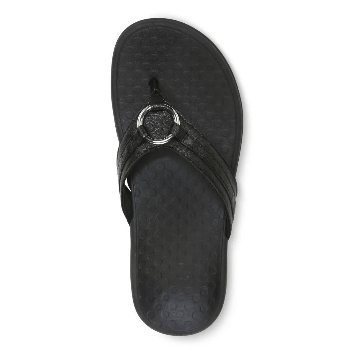 Vionic Women's Aloe Smooth Toe Post Sandal Black 12 Vionic Women's Aloe Smooth Toe Post Sandal Black - Image 10