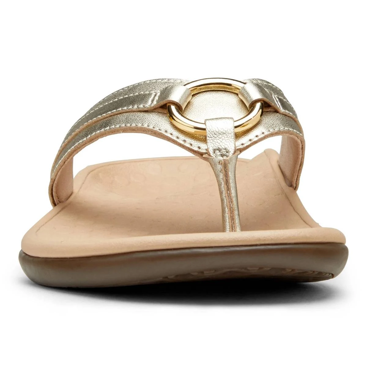 Vionic Women's Aloe Smooth Toe Post Sandal Champagne 8 Vionic Women's Aloe Smooth Toe Post Sandal Champagne - Image 6