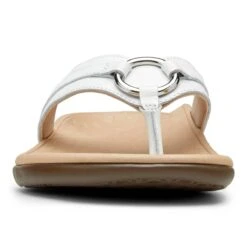Vionic Women's Aloe Smooth Toe Post Sandal White 18 Vionic Women's Aloe Smooth Toe Post Sandal White -Vionic gallery aloe smt whiteleather front