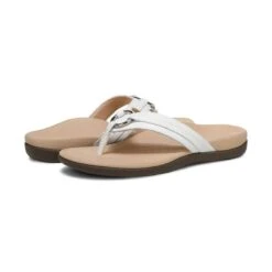 Vionic Women's Aloe Smooth Toe Post Sandal White 16 Vionic Women's Aloe Smooth Toe Post Sandal White -Vionic gallery aloe smt whiteleather pair2