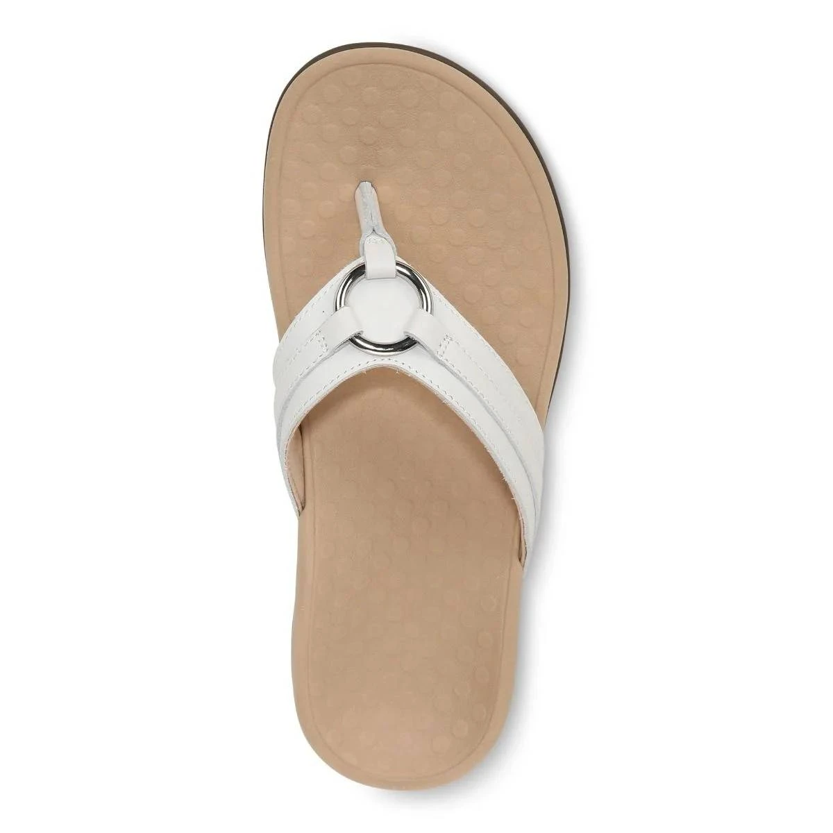 Vionic Women's Aloe Smooth Toe Post Sandal White 11 Vionic Women's Aloe Smooth Toe Post Sandal White - Image 9