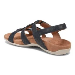 Vionic Women's Amber Sandals Navy -Vionic gallery amber navy 3qback