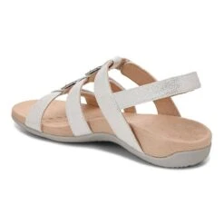 Vionic Women's Amber Sandals Silver 18 Vionic Women's Amber Sandals Silver -Vionic gallery amber silver 3qback