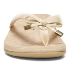 Vionic Women's Bella Toe Post Sandal Semolina 17 Vionic Women's Bella Toe Post Sandal Semolina -Vionic gallery bella semolina front