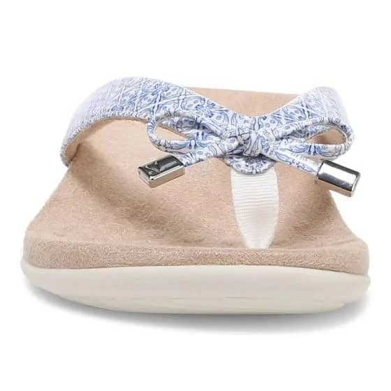 Vionic Women's Bella Toe Post Sandal White Tile 8 Vionic Women's Bella Toe Post Sandal White Tile - Image 6