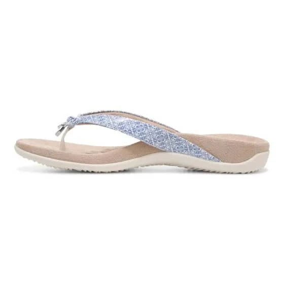 Vionic Women's Bella Toe Post Sandal White Tile 7 Vionic Women's Bella Toe Post Sandal White Tile - Image 5