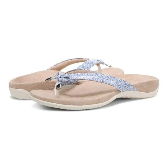 Vionic Women's Bella Toe Post Sandal White Tile 6 Vionic Women's Bella Toe Post Sandal White Tile - Image 4