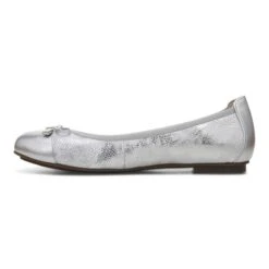 Vionic Women's Minna Ballet Flat Silver 11 Vionic Women's Minna Ballet Flat Silver -Vionic gallery minna silver left