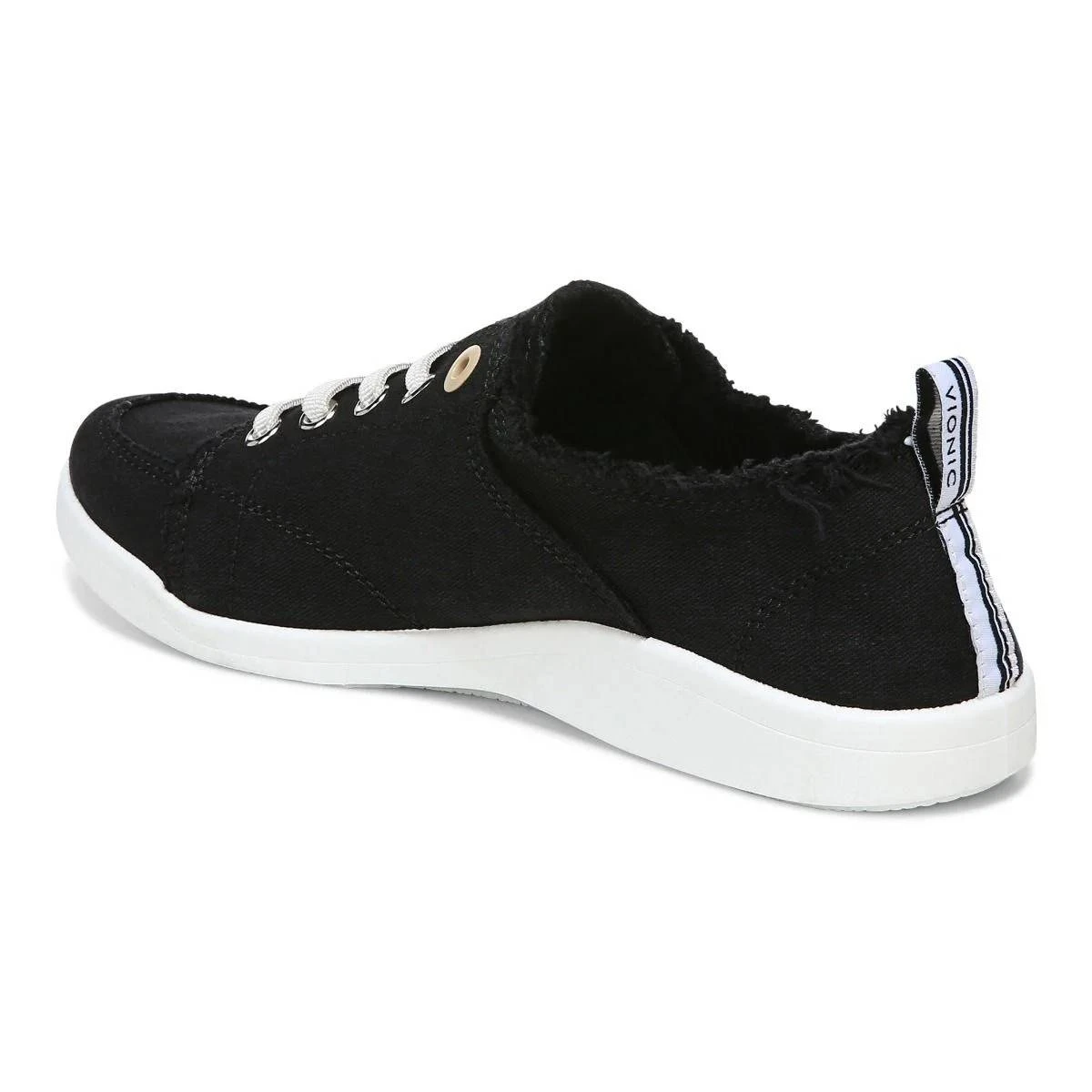 Vionic Women's Beach Pismo Casual Sneakers Black Canvas 5 Vionic Women's Beach Pismo Casual Sneakers Black Canvas - Image 3