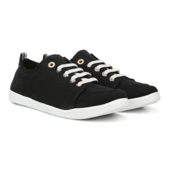 Vionic Women's Beach Pismo Casual Sneakers Black Canvas 18 Vionic Women's Beach Pismo Casual Sneakers Black Canvas -Vionic gallery pismo cnvs blackcanvas pair1