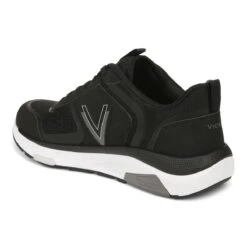 Vionic Women's Walk Strider Sneaker Black Charcoal -Vionic gallery wstrider 001 blackcharcoal 3qback