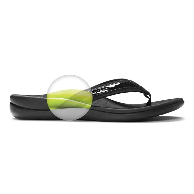 Vionic Women's Tide II Toe Post Sandals Black 10 Vionic Women's Tide II Toe Post Sandals Black - Image 8