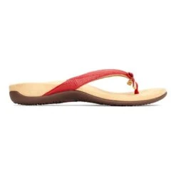 Vionic Women's Bella Toe Post Sandals Red Lizard 11 Vionic Women's Bella Toe Post Sandals Red Lizard -Vionic rs13328 bellaiilizard red sdr scr