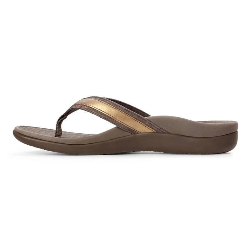 Vionic Women's Tide II Toe Post Sandals Bronze Metallic 6 Vionic Women's Tide II Toe Post Sandals Bronze Metallic - Image 4