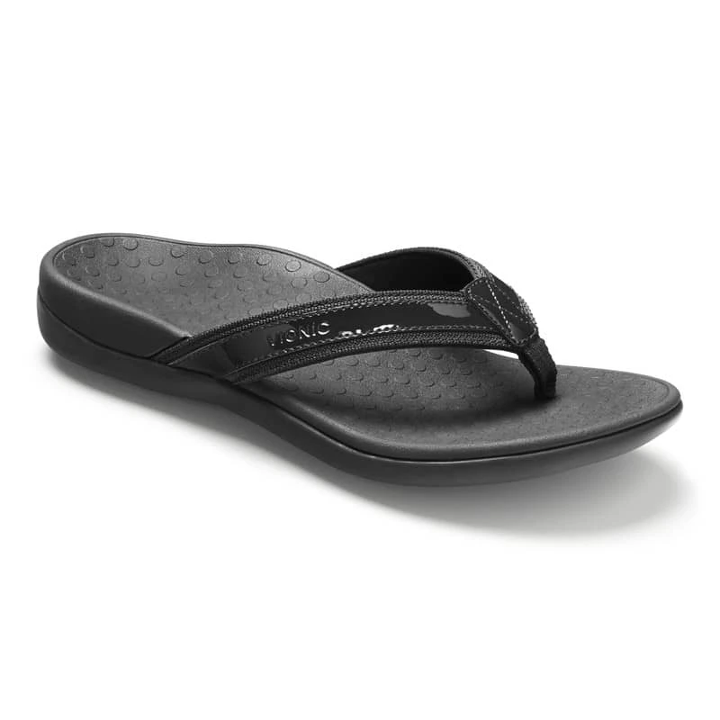 Vionic Women's Tide II Toe Post Sandals Black 4 Vionic Women's Tide II Toe Post Sandals Black - Image 2