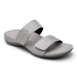 Vionic Women's Samoa Slide Sandals Pewter 11 Vionic Women's Samoa Slide Sandals Pewter -Vionic rs5834 341samoa pwtr pri scr 1