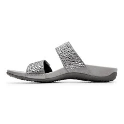Vionic Women's Samoa Slide Sandals Pewter 12 Vionic Women's Samoa Slide Sandals Pewter -Vionic rs5835 341samoa pwtr sdl scr