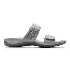 Vionic Women's Samoa Slide Sandals Pewter 14 Vionic Women's Samoa Slide Sandals Pewter -Vionic rs5836 341samoa pwtr sdr scr