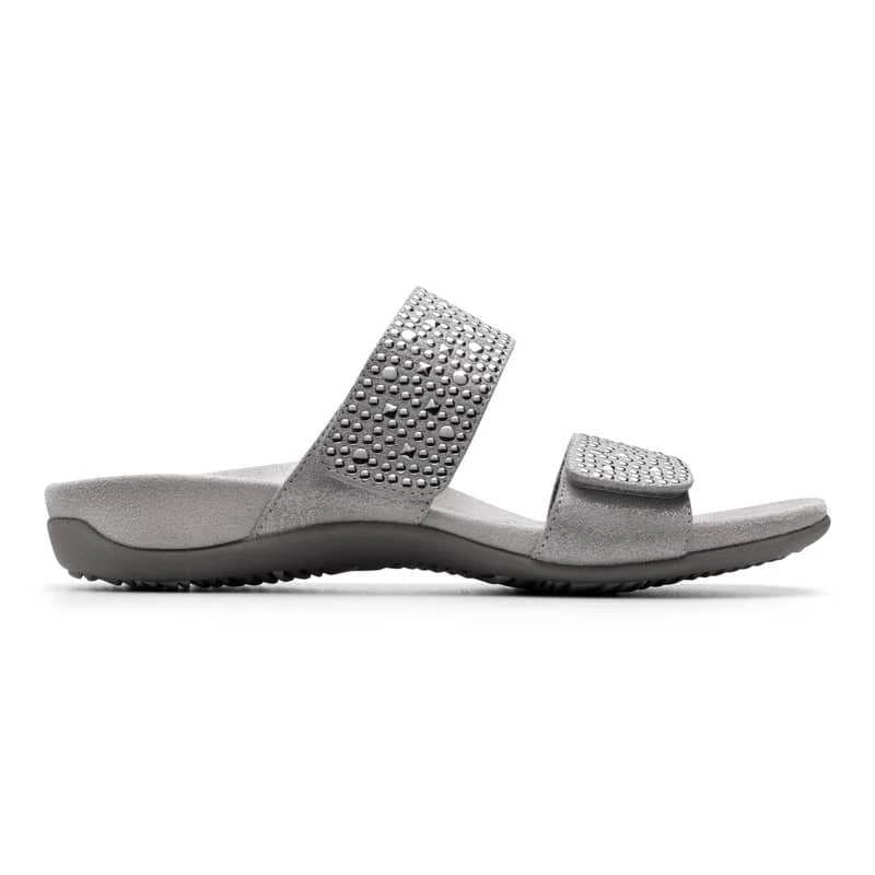 Vionic Women's Samoa Slide Sandals Pewter 7 Vionic Women's Samoa Slide Sandals Pewter - Image 5