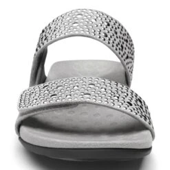 Vionic Women's Samoa Slide Sandals Pewter 15 Vionic Women's Samoa Slide Sandals Pewter -Vionic rs5837 341samoa pwtr vf1 scr