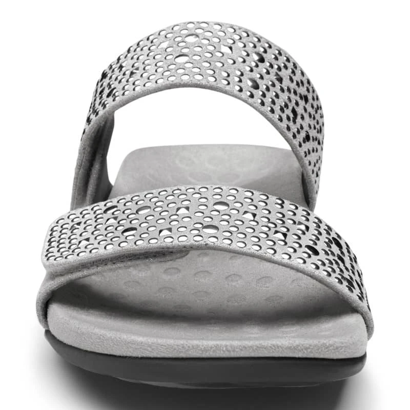 Vionic Women's Samoa Slide Sandals Pewter 8 Vionic Women's Samoa Slide Sandals Pewter - Image 6